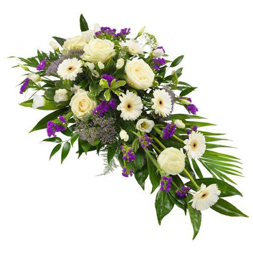 Purple and White Spray