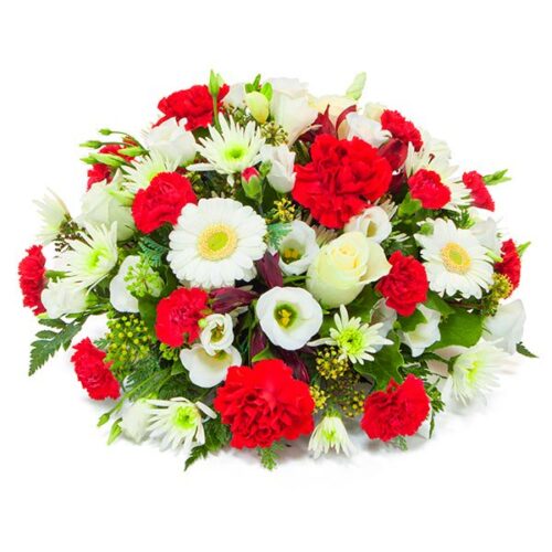 Red and White Posy