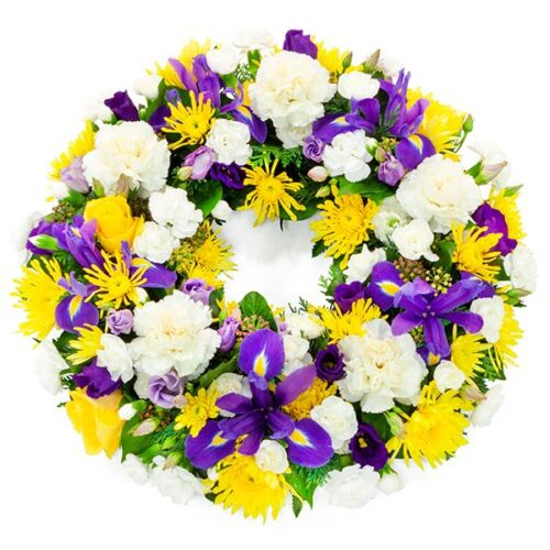 Yellow and Blue Wreath