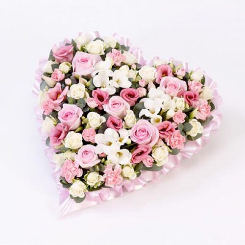 Pastel Pink and White Heart